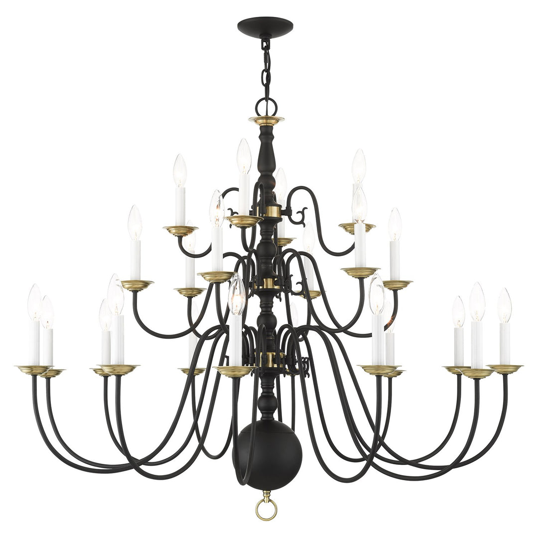 22 Light Black Chandelier by Livex Lighting
