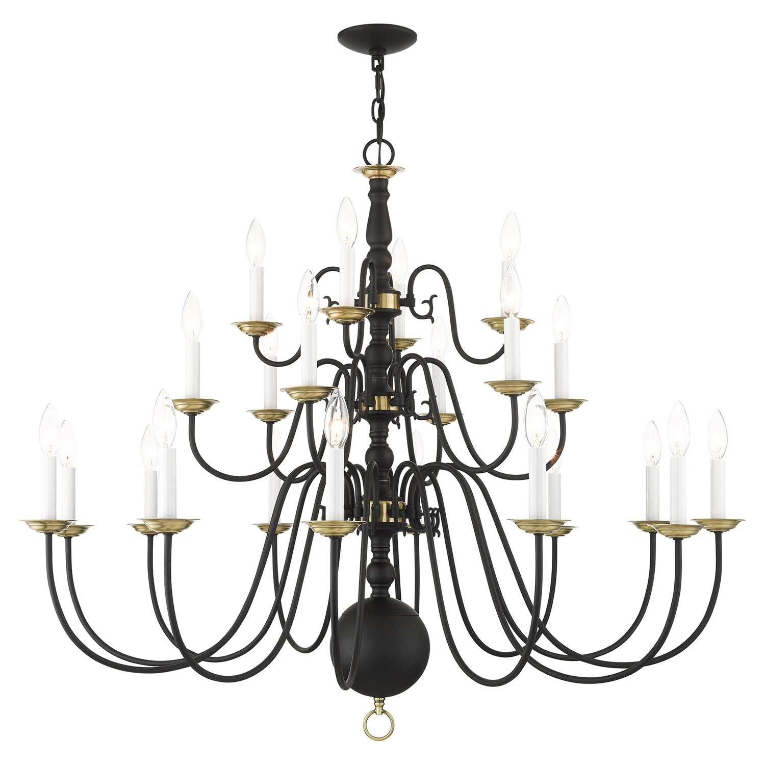 22 Light Black Chandelier by Livex Lighting
