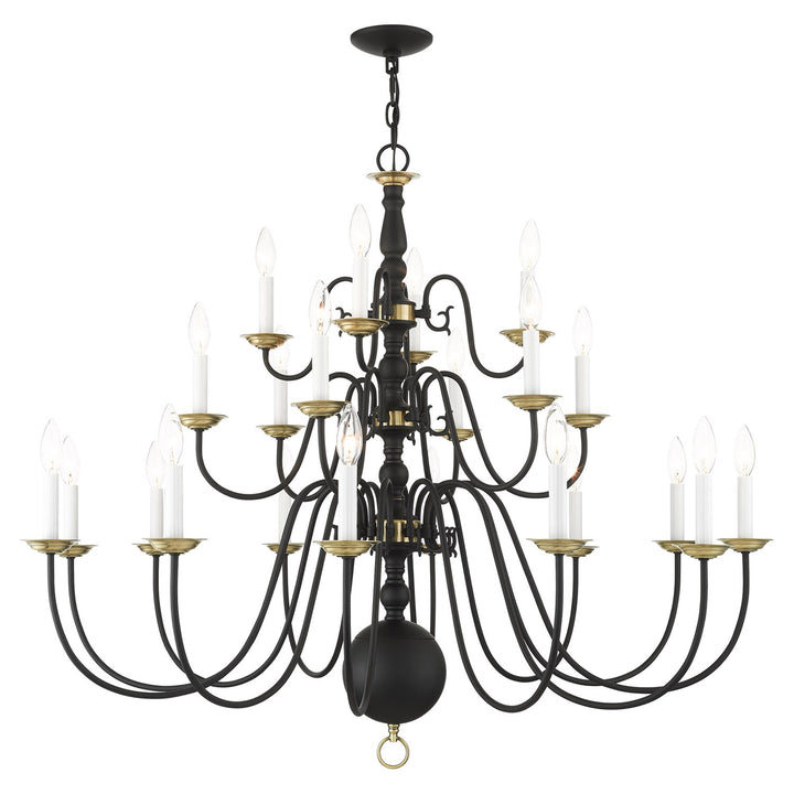 22 Light Black Chandelier by Livex Lighting