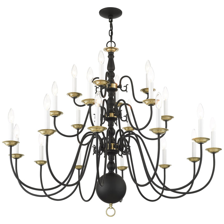 22 Light Black Chandelier