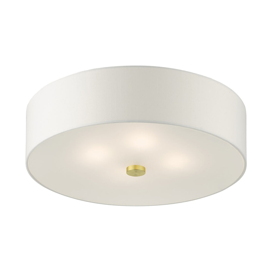 4 Light Satin Brass Semi Flush