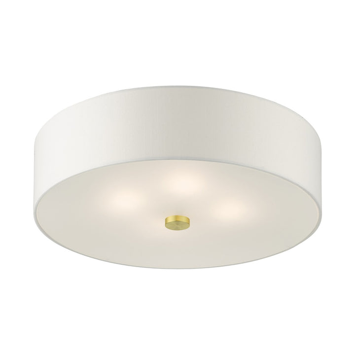4 Light Satin Brass Semi Flush