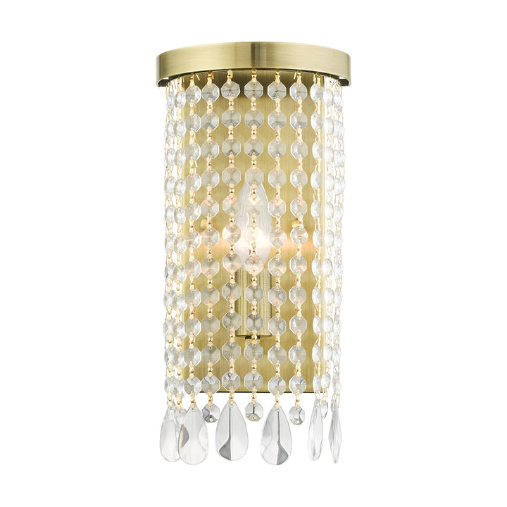 1 Light Antique Brass Ada Sconce by Livex Lighting