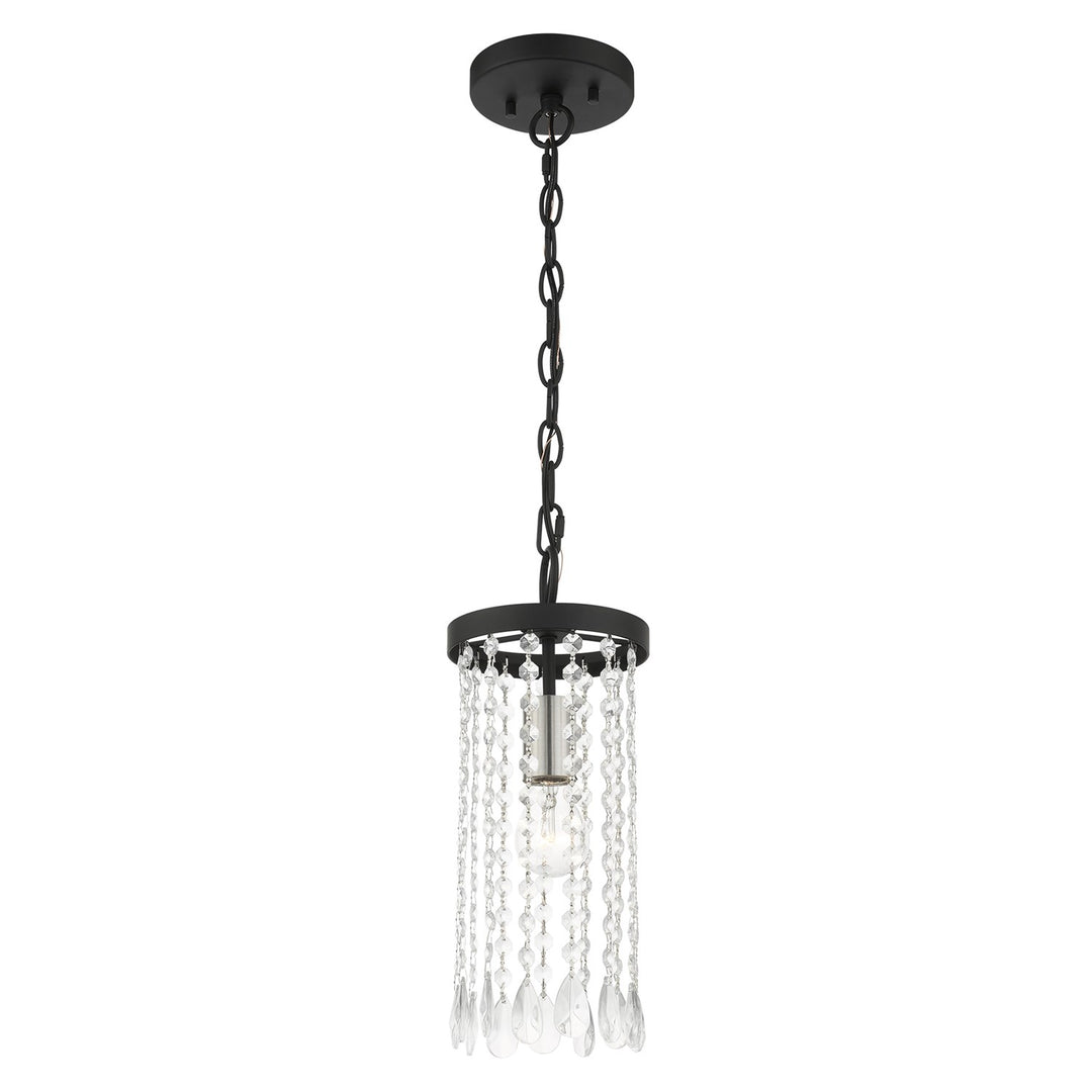 1 Light Black Single Pendant