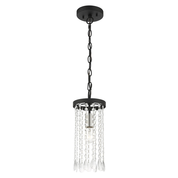 1 Light Black Single Pendant