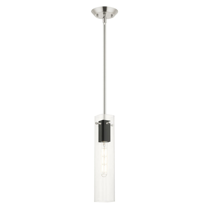 1 Light Brushed Nickel Pendant