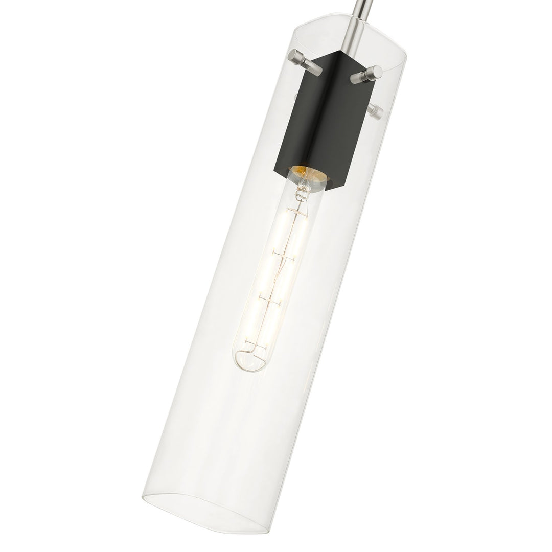 1 Light Brushed Nickel Pendant