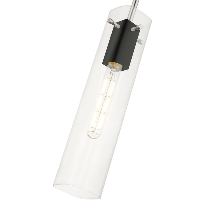 1 Light Brushed Nickel Pendant