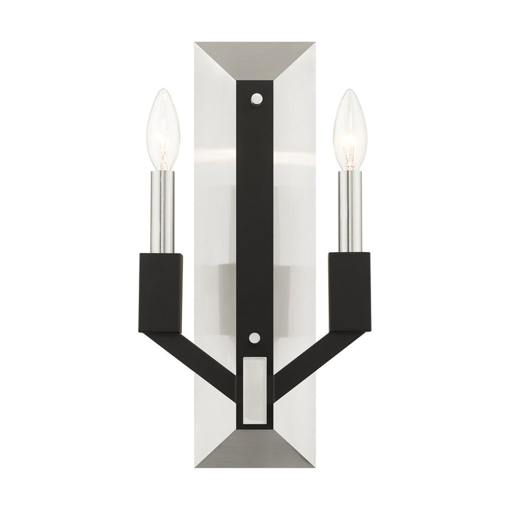 2 Light Brushed Nickel Ada Double Sconce by Livex Lighting