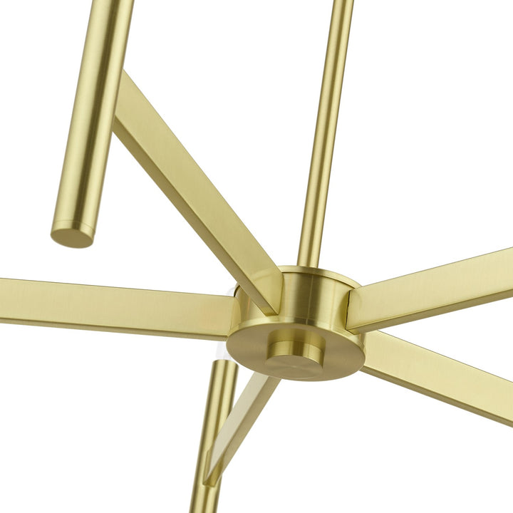 5-Light Satin Brass Chandelier