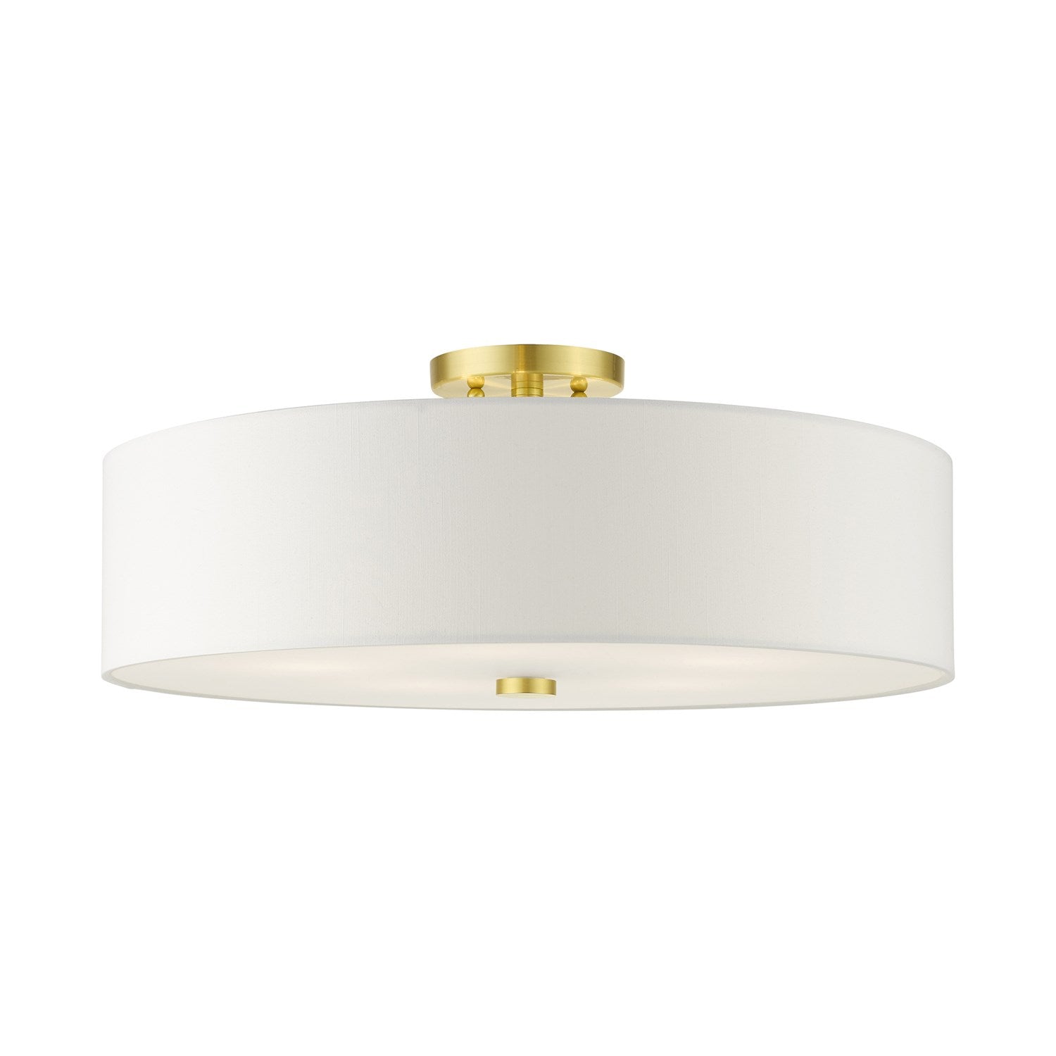 5 Light Satin Brass Semi Flush by Livex Lighting