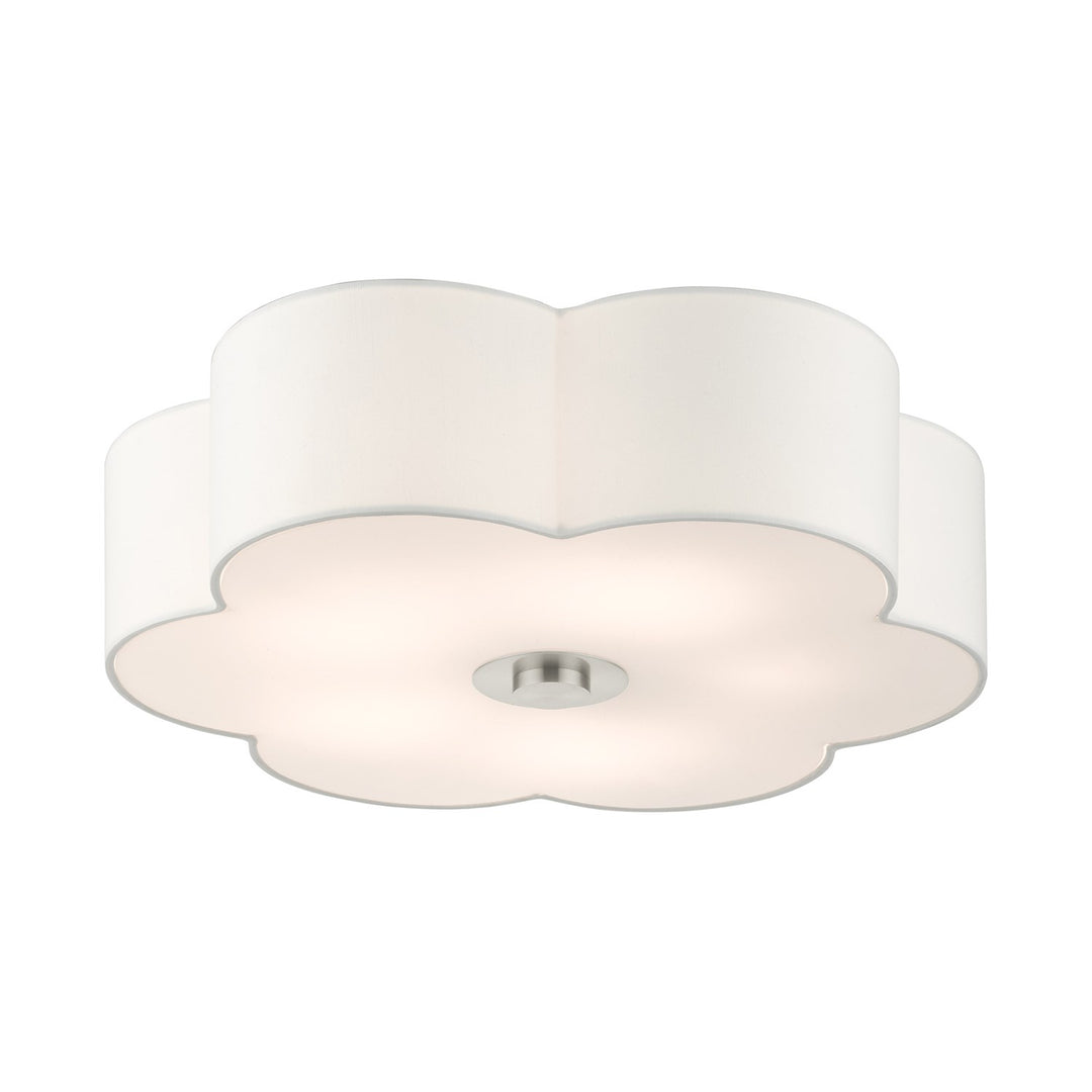 5 Light Brushed Nickel Semi Flush