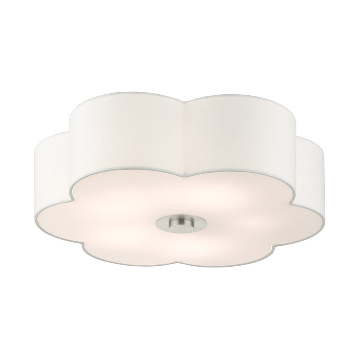 5 Light Brushed Nickel Semi Flush
