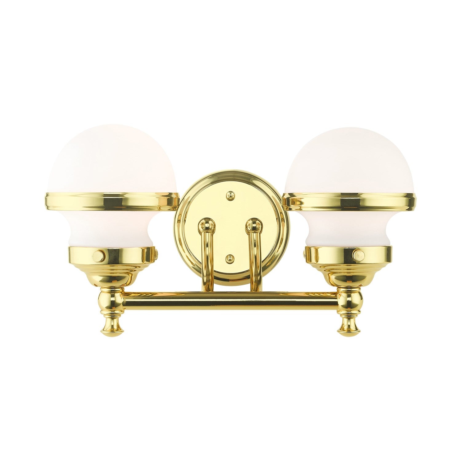 2 Light Polished Brass Bath Vanity by Livex Lighting