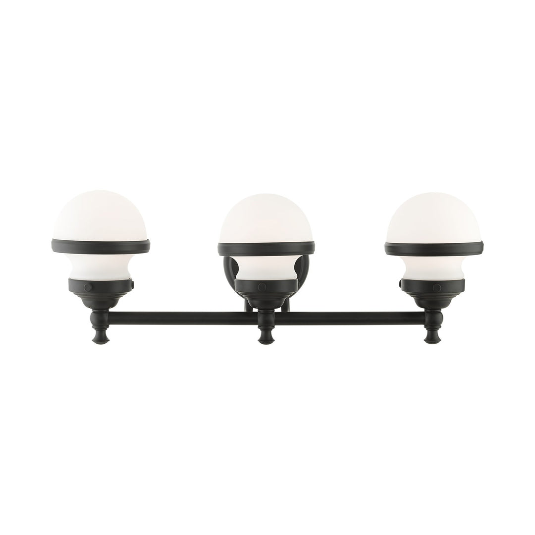 3 Light Black Bath Vanity by Livex Lighting