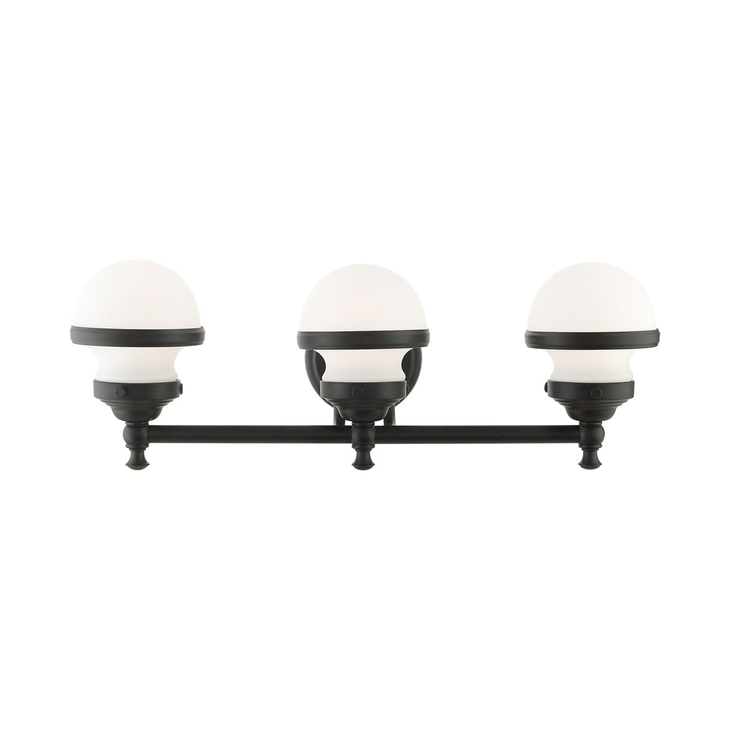3 Light Black Bath Vanity by Livex Lighting