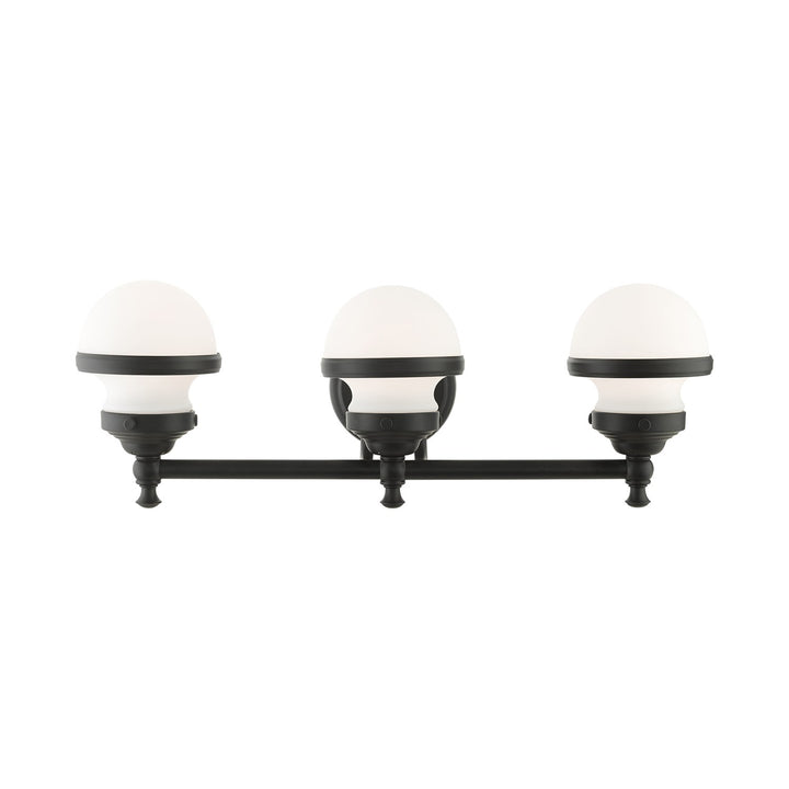 3 Light Black Bath Vanity by Livex Lighting