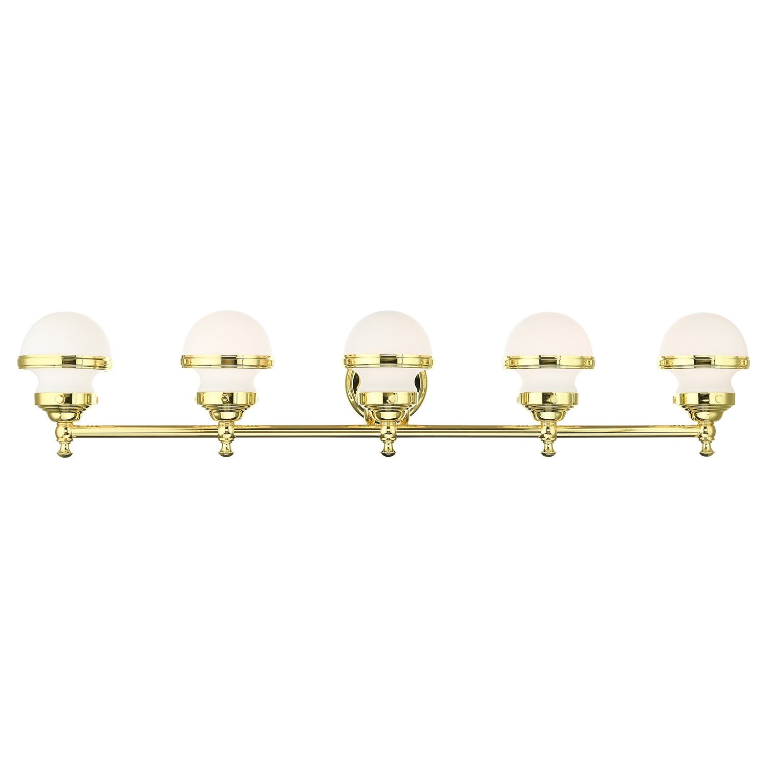 5 Light Polished Brass Bath Vanity by Livex Lighting