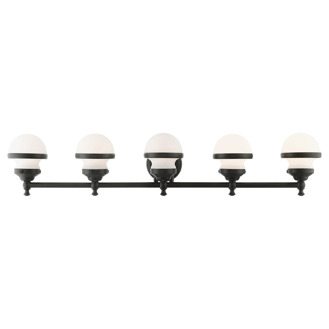 5 Light Black Bath Vanity by Livex Lighting