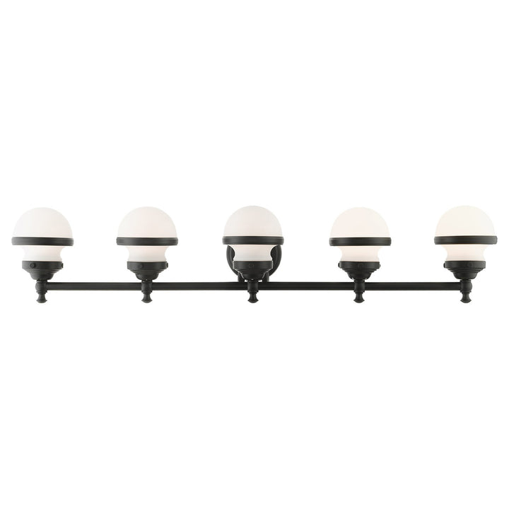 5 Light Black Bath Vanity by Livex Lighting