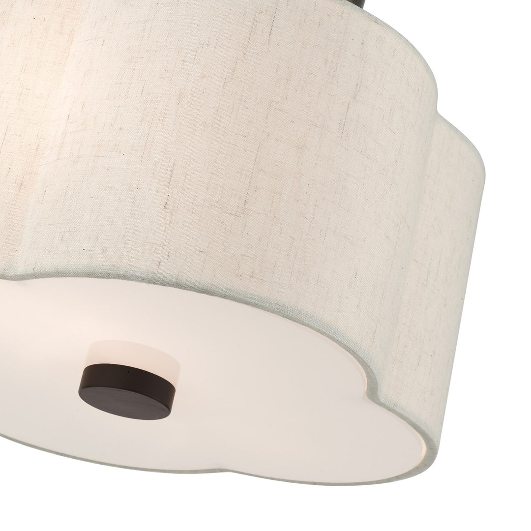 2 Light English Bronze Semi Flush
