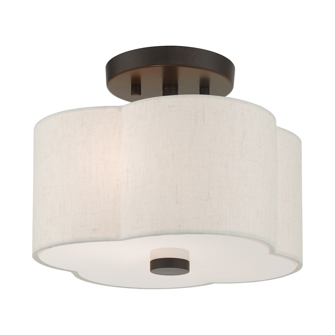 2 Light English Bronze Semi Flush