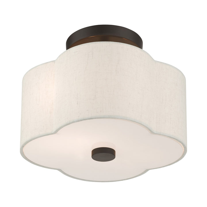 2 Light English Bronze Semi Flush