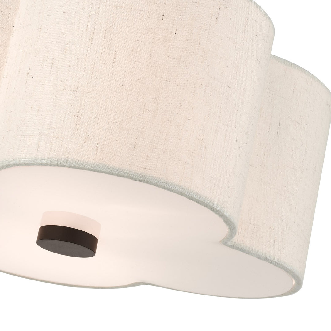 2 Light English Bronze Semi Flush