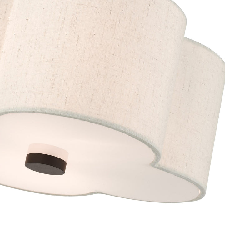 2 Light English Bronze Semi Flush