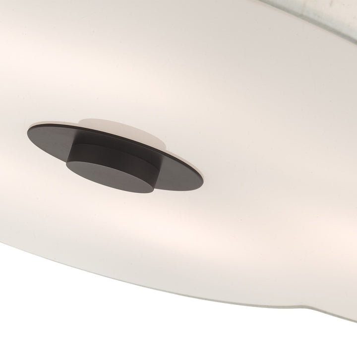 6 Light English Bronze Semi Flush