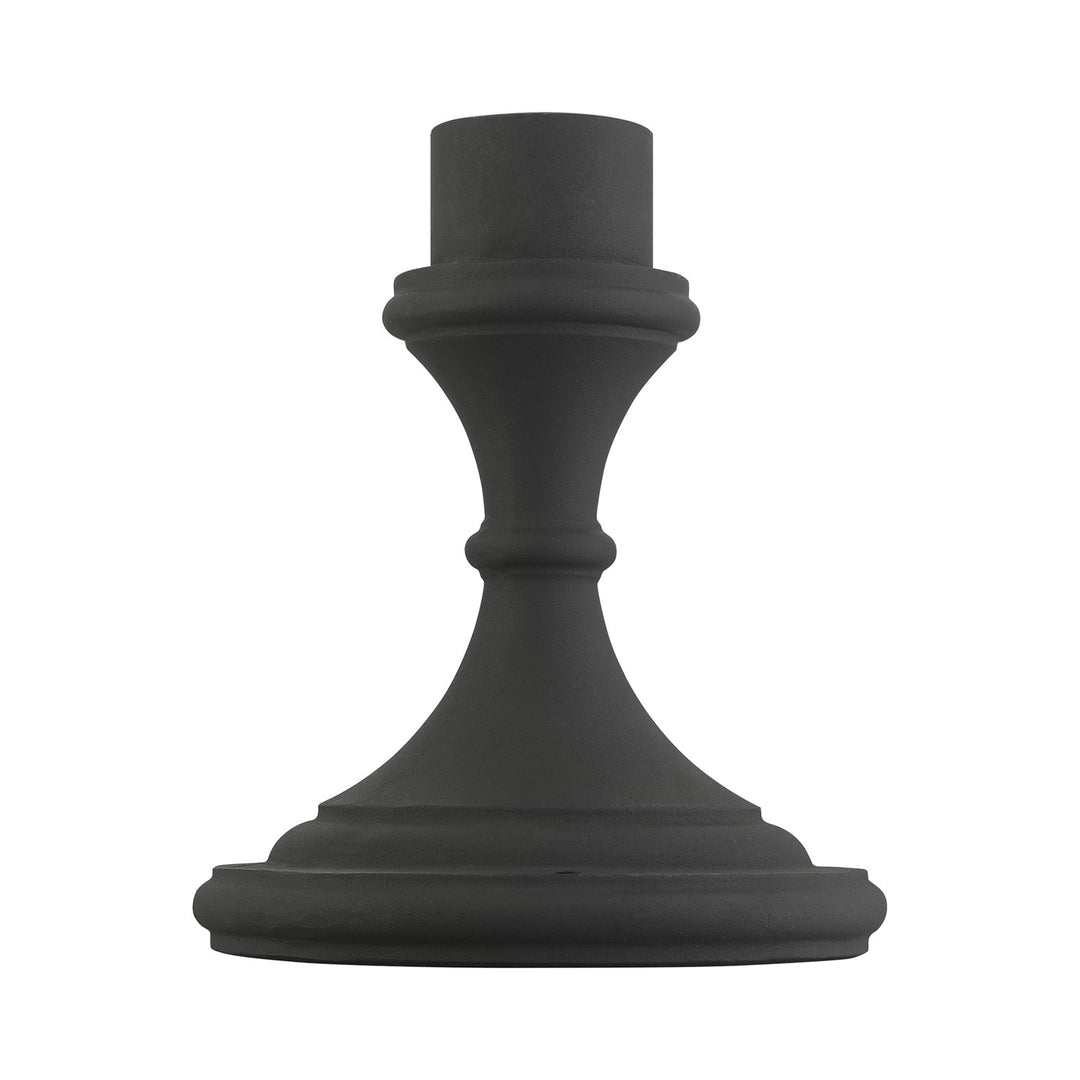 Textured Black Outdoor Pier Mount Adapter
