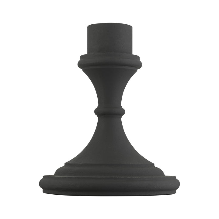 Textured Black Outdoor Pier Mount Adapter
