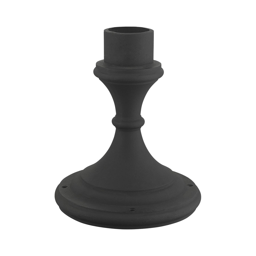Textured Black Outdoor Pier Mount Adapter