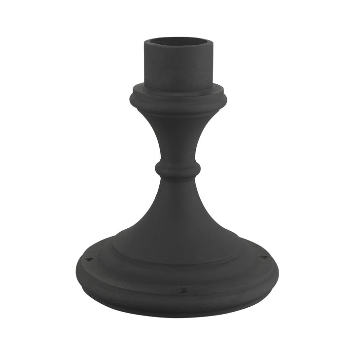 Textured Black Outdoor Pier Mount Adapter