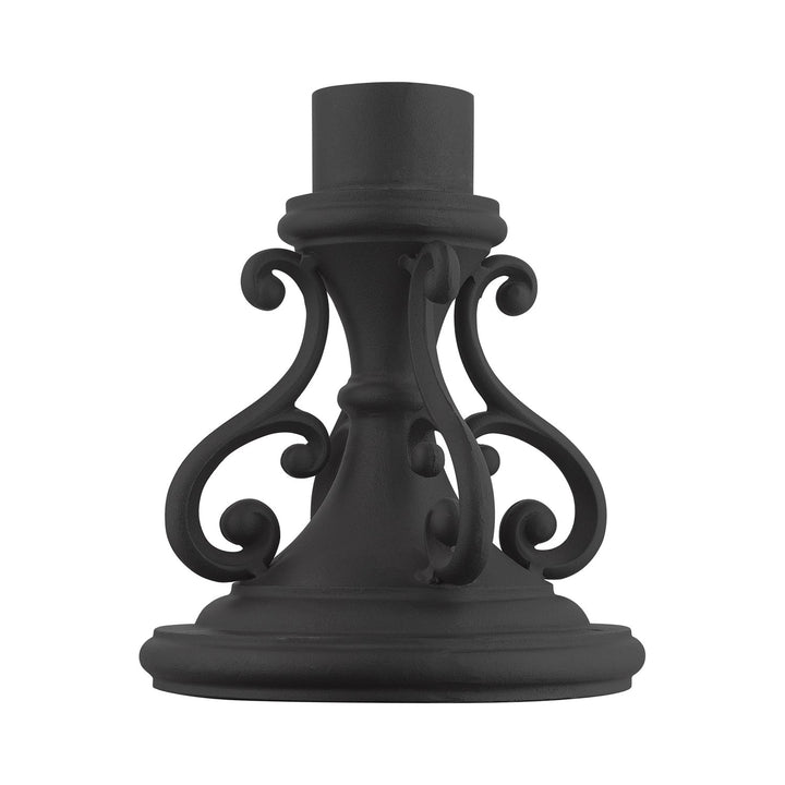 Textured Black Outdoor Piwe Mount Adapter