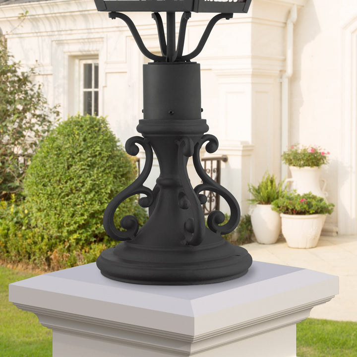 Textured Black Outdoor Piwe Mount Adapter