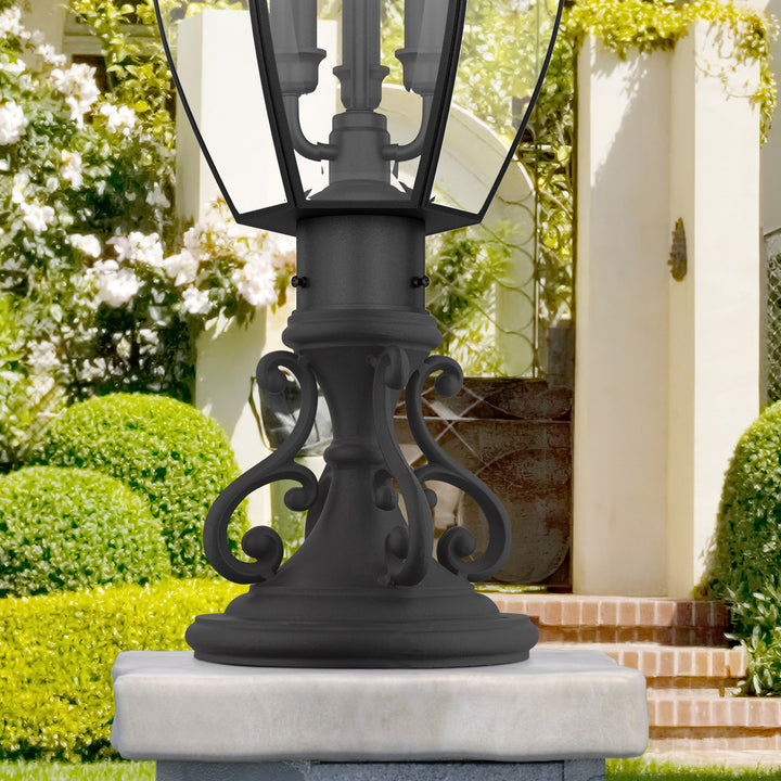 Textured Black Outdoor Piwe Mount Adapter
