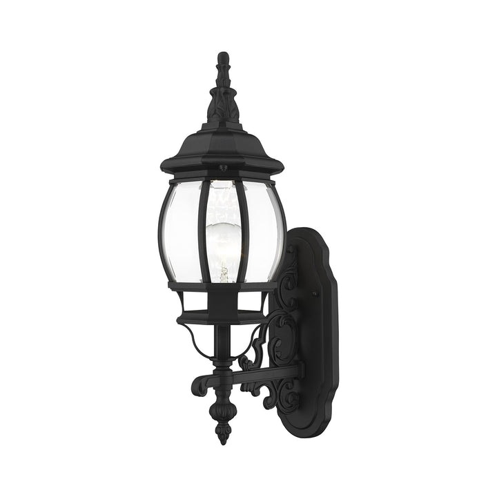 1 Light Textured Black Outdoor Wall Lantern by Livex Lighting