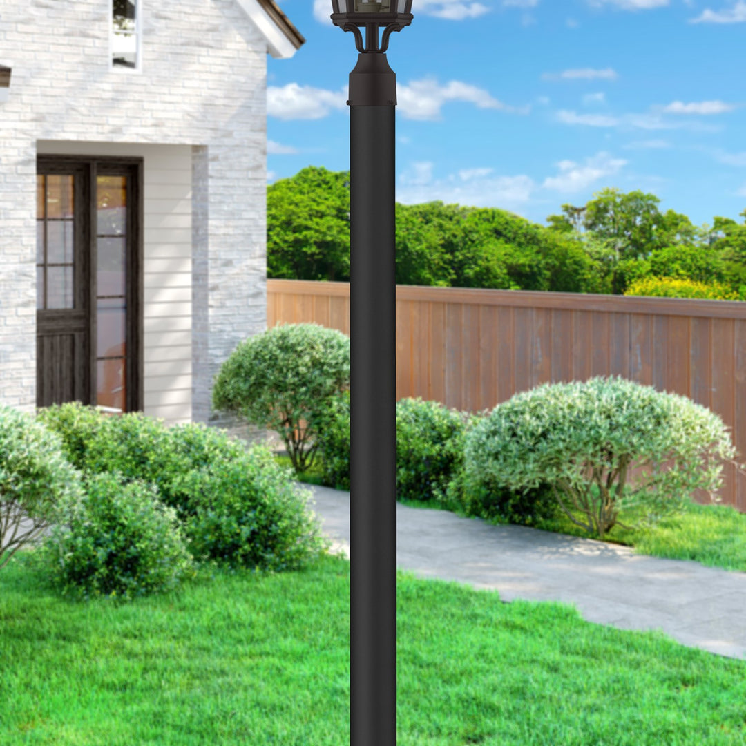 Textured Black Outdoor Smooth Post