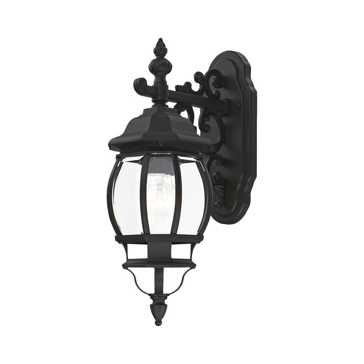 1 Light Textured Black Outdoor Wall Lantern by Livex Lighting