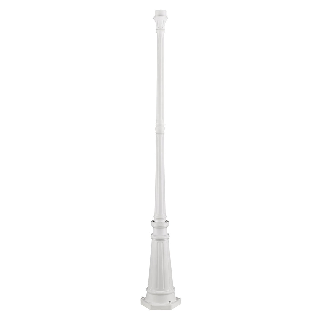 Textured White Fluted Post by Livex Lighting