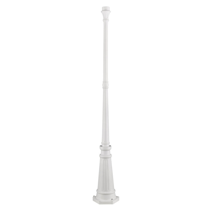 Textured White Fluted Post by Livex Lighting