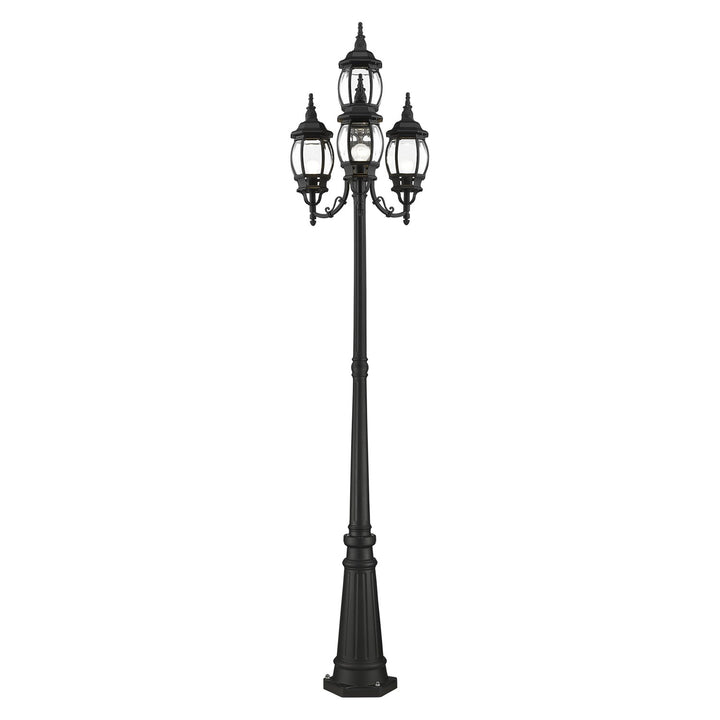 4 Light Textured Black Outdoor Post Light by Livex Lighting