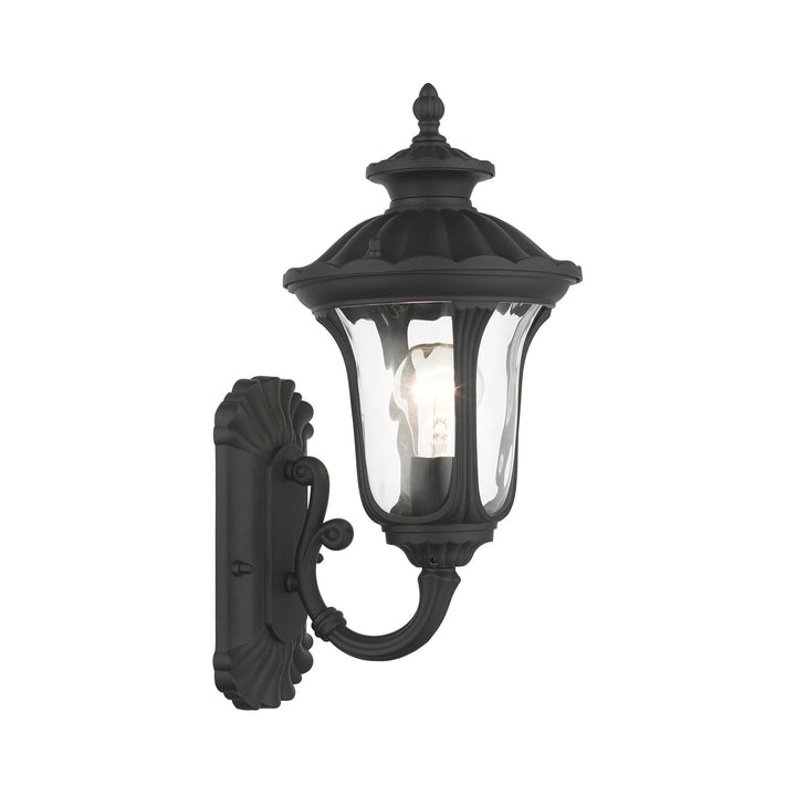 1 Light Textured Black Outdoor Wall Lantern by Livex Lighting
