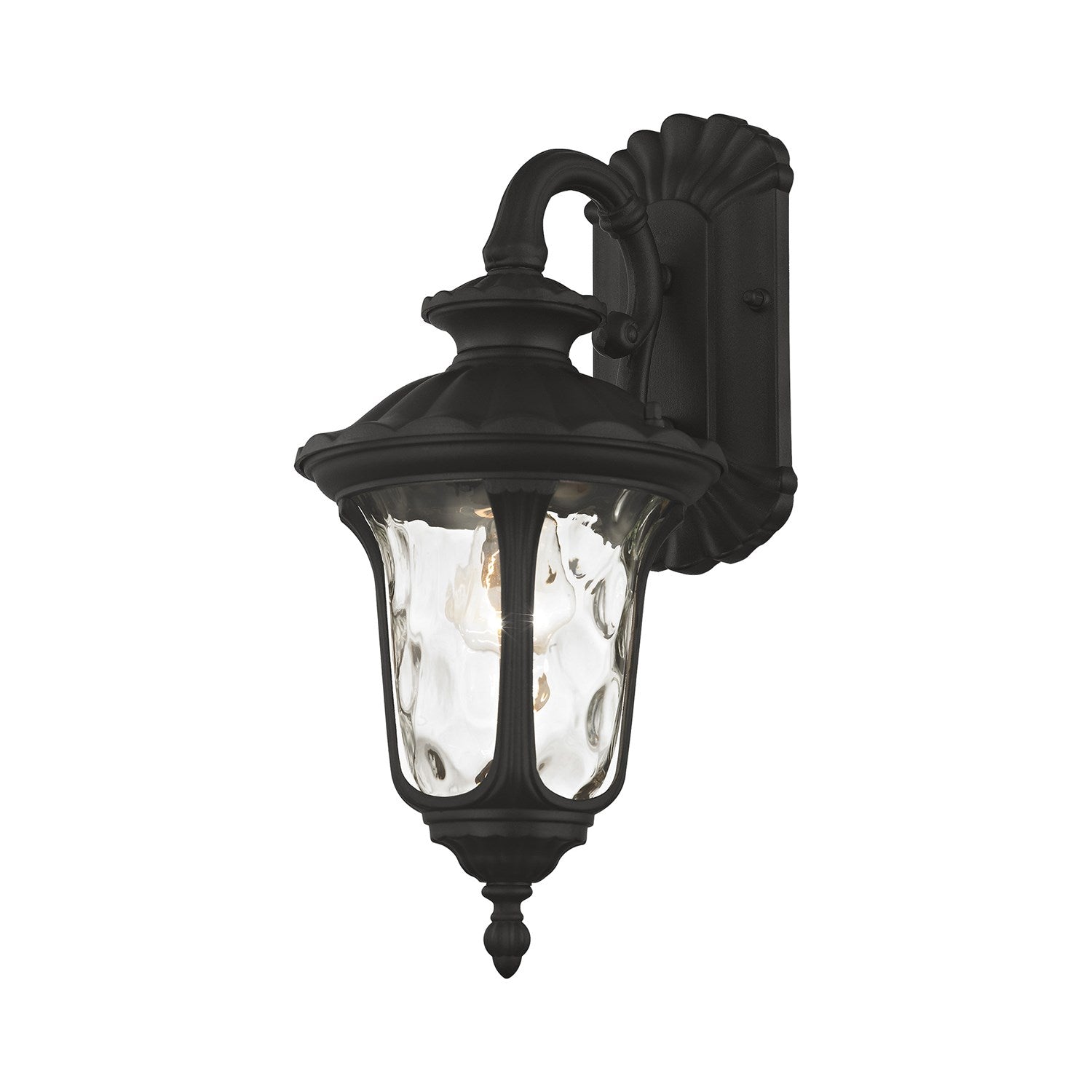 1 Light Textured Black Outdoor Wall Lantern by Livex Lighting