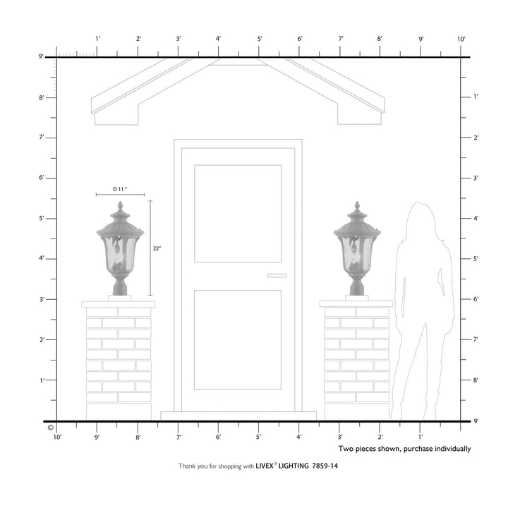 3 Light Textured Black Outdoor Post Top Lantern