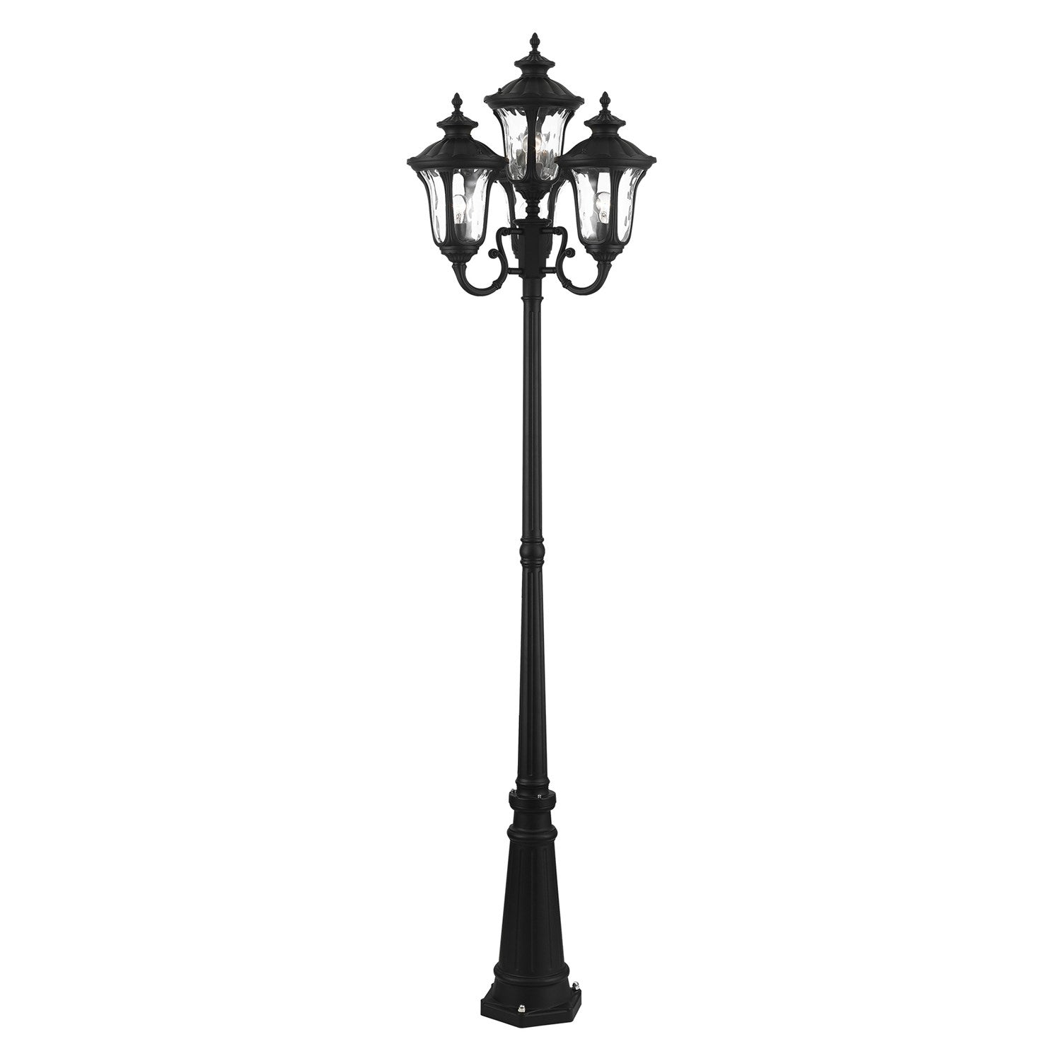 4 Light Textured Black Outdoor Post Light by Livex Lighting