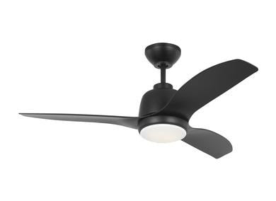 Ceiling Fan In Midnight Black With Midnight Blades by VC Fan Collection