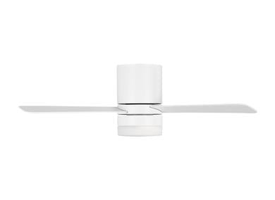 Ceiling Fan In Matte White With Matte White Blades
