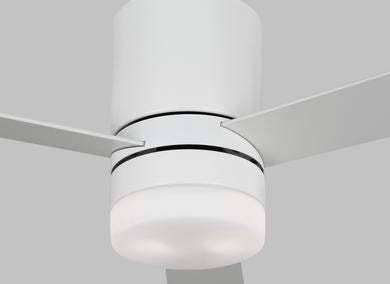 Ceiling Fan In Matte White With Matte White Blades